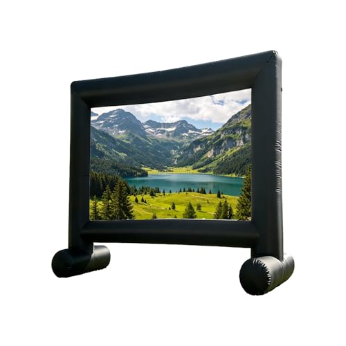 Pantalla de proyector inflable para cine de verano en el jardín o camping familiar