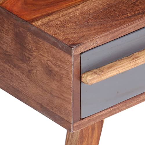 Table Basse Gris Bois Massif de style moderne, un meuble d'exception durable et élégant - 6