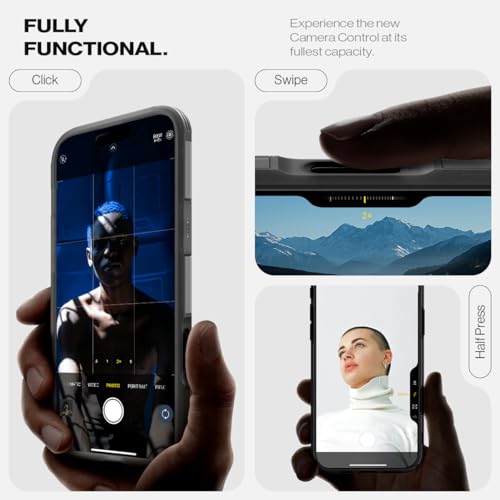 Image of Spigen Tough Armor MagFit for iPhone 16 Pro Max Case, Frost Black