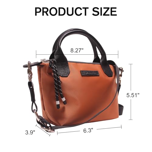 Image of Designer Mini Tote Bag for Women - Lightweight Crossbody Purse with Adjustable Dual Straps (2-Way Carry)