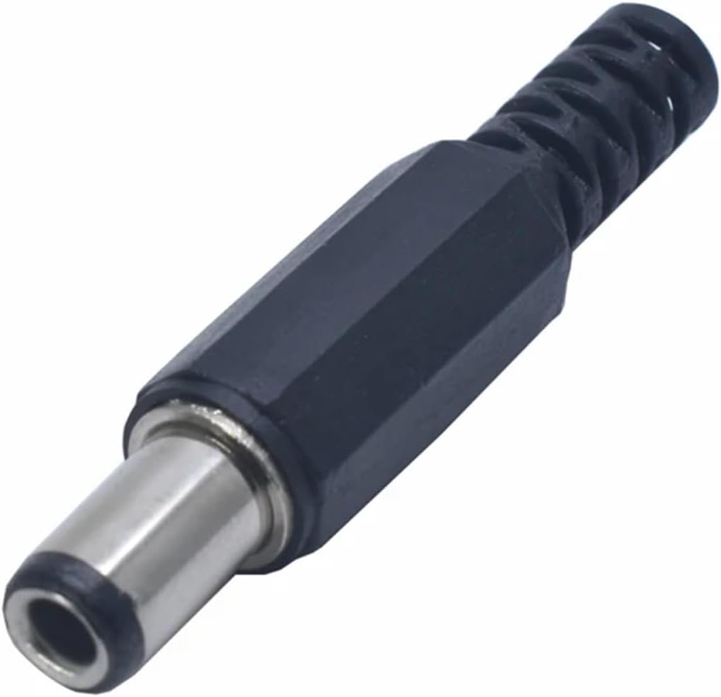 2/5/10pcs 6.3x3.0/6.3 * 3.0 mm DC Power Male Wire Cable Solder Connector Adapter Length 9.5 mm(10 pcs)