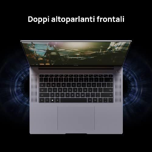 HUAWEI CurieM-WFD9AW, MateBook 16 Laptop, Display 2.5K FullView da 16 PC Portatile, Fedeltà cromatica ΔE= 1 di livello professionale, AMD Ryzen 7 5800H, 16 GB RAM, 512 GB SSD, Windows 11, Space Gray HUAWEI CurieM-WFD9AW, MateBook 16 Laptop, Display 2.5K FullView da 16 PC Portatile, Fedeltà cromatica ΔE= 1 di livello professionale, AMD Ryzen 7 5800H, 16 GB RAM, 512 GB SSD, Windows 11, Space Gray
