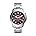 Silver/Red Dial
