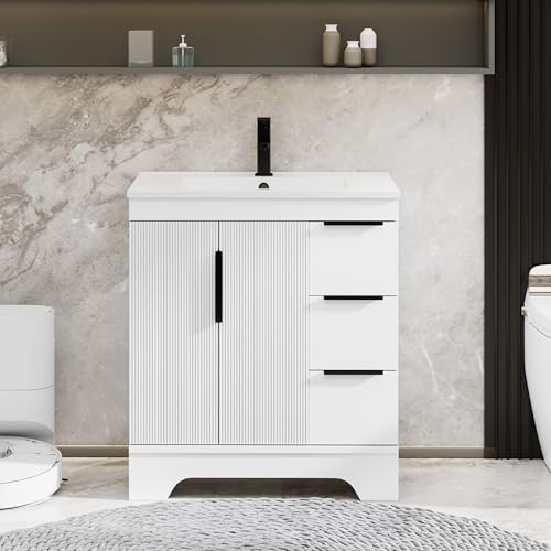 eclife 30 Inch Modern Freestanding Vanity