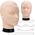 Men Baldness Scalp Tattoo Practice Kit Male 3D Training Head, Hairline Mapping Ruler & Precision Tools for Tattoo Scalp Training Male Practice Kit