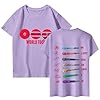 B T S Shirts for Women Men World Tour 2026-2027 Tshirt Bang-tan Boys K-pop Concert Support Tee for Fans (01-3-Purple, M) #3