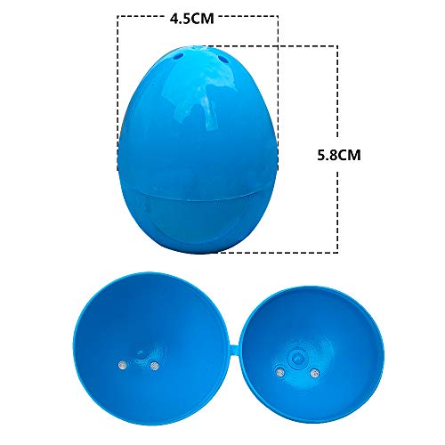 INFUN 24 PCS Easter Eggs, Bright Colorful Surprise Plastic Easter Eggs with Various Surprise Toys for Easter Basket Stuffers Fillers, Easter Egg Hunt Game, Theme Party Favor, Classroom Prize Supplies - Thumbnail 6