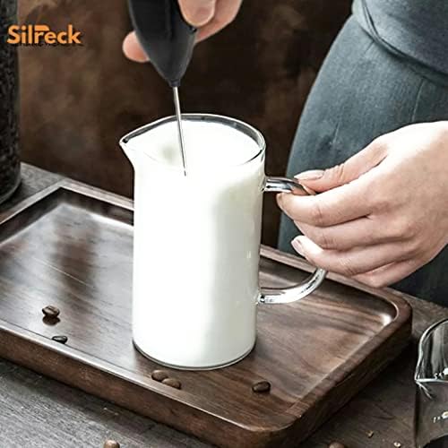 Handheld Milk Frother Coffee and Cappuccino Mixer, Automatic Milk Foam Maker, Electric Milk Frother Egg & Milkshake Whisk (Blue)