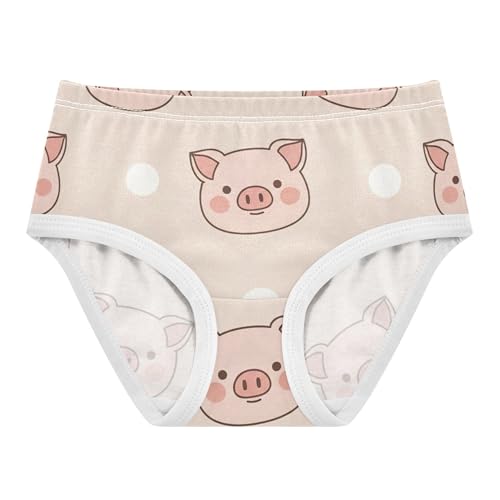 Cotton Girls Underwear Toddlers Cute Cartoon Pigs Pink Piggy Panties for Girl Aesthetic Kids Undies Briefs 2t