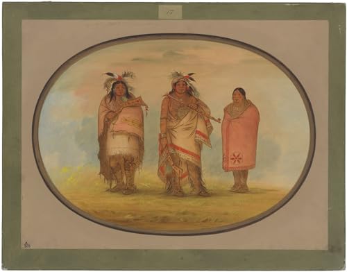 Tableaux Modernes Chef Menomonie sa femme et son fils George Catlin Impression 60x90cm