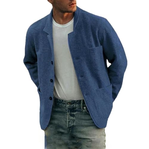 Veste col montant pour homme style décontracté chic automne