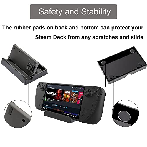 Owltree Upgraded 2022 Stand Dock For Valve Steam Deck Cell Phone Stand, Anti-Slip Adjustable Foldable Stand Base Compatible With Steam Deck Dock Stand Accessories #TOP3