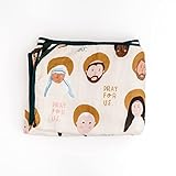 Be A Heart Muslin Baby Blanket, Baptism Gift (All Saints)