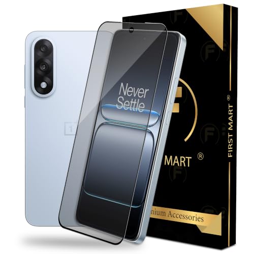 Image of FIRST MART Military-Grade Matte Tempered Glass for OnePlus Nord 5 and Oneplus 15R - 9H Screen Protector, Anti-Glare Protection, Scratch-Resistant, Bubble-Free (1 Pack)