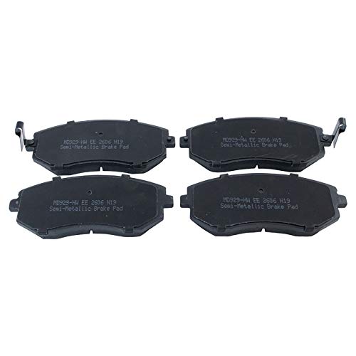 Image of TRQ Front Brake Pad and Rotor Set Semi Metallic Calipers | For 2009-2010 Subaru Forester