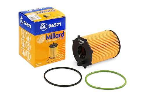 Millard Filters Filtre &agrave; huile pour voiture Millard ML96571 99x72x26x26 mm Cartridge Global Quality
