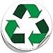 Recycle Sticker for Trash Can Bins, Sign Decal - 6 Pack 5 in - Premium Self-Adhesive Vinyl, Laminated for Weatherproof, UV Resistant, Encourage Recycling, Indoor and Outdoor.