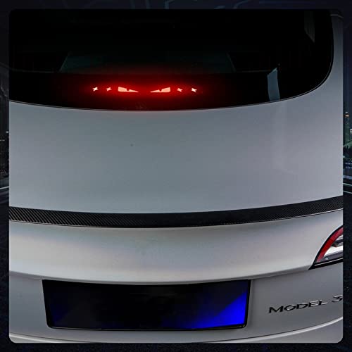 Cusdusk Brake Light Sticker For Tesla Model 3,Devil Eye Car Accessories Car Taillight Sticker Automotive Exterior Accessories Creative High Brake Sensible Light Sticker For Women Men #TOP6