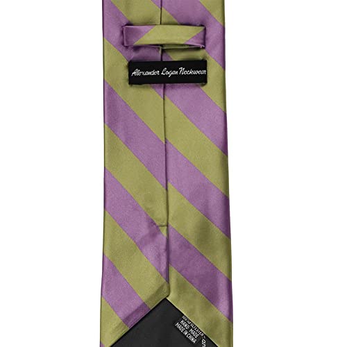 Image of tiemart Men's Striped Tie Standard Length