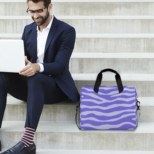 Funda de portátil ALAZA con estampado cebra morado claro miniatura 3