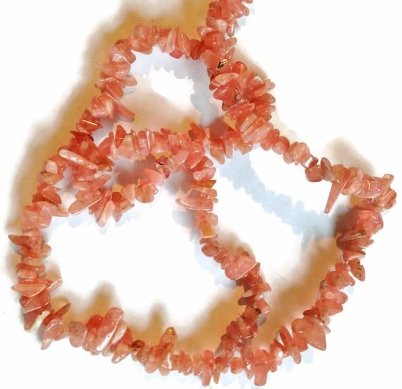 Rhodochrosite chips naturelles 6-8mm pour réparer et créer des bijoux