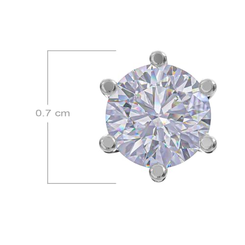 Image of 925 Sterling Silver Earrings for Women & Woman | Stud Earrings for Women | Daily Wear Silver Jewellery | Gift for Wife, Girlfriend, Mother, Sister | Rakhi Gift for Sister