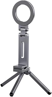 スマホ三脚 応 スマホスタンド 自撮り棒 スタンド＆手持ちモード アルミ合金製 置き台 横/縦置き 両面マグネット 持ち運び便利 安定 軽量 折�