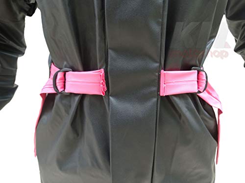 Capa de Chuva Para Motoqueiro Feminina Blusa E Calça Pvc Impermeavel Pantaneiro G