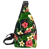 RODAILYCAY Flowerbackground - Mochila bandolera impermeable para hombre y mujer, bolsa de pecho para hombre, Multicolor 9, 11.8x7x1.5in/30x18x4cm