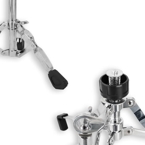 Image of Kadence SNJ01 Jamming Series 2.1kg Snare Stand | Adjustable Height & Gear Tilter | Double-Braced Tripod | Foldable Design | Chrome Finish