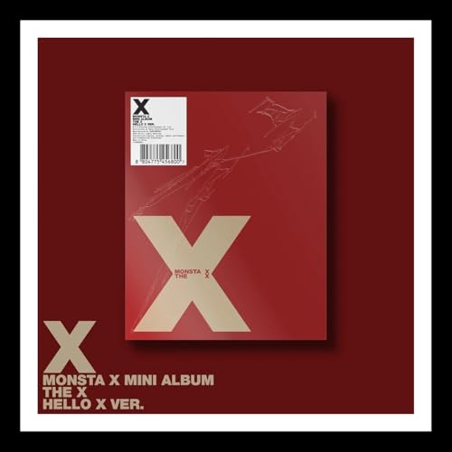 (HELLO X Ver.) MONSTA X [THE X] 13th Mini Album / CD-R+Book+Lyric+Book Mark+Photo+2...