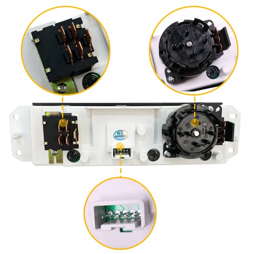 Hvac A/C Heater Control And Blower Motor Switch | Replacement For 1999-2004 Jeep Wrangler/Tj | Oe# 55037473Ab, 55037473A, 55037612Aa, 55056558Aa, 55056559Aa #TOP4