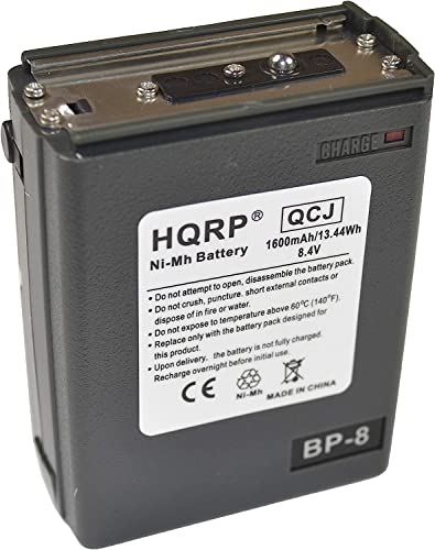 Hqrp 1600Mah Ni-Mh Battery For Icom Ic-A21 Two Way Radio Replacement Plus Coaster #TOP6
