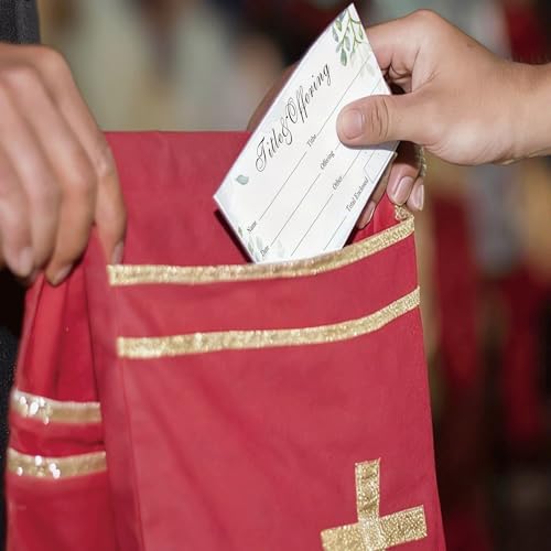 Umschläge für die Kirche 200 Stück mit Zehnten und Geldumschlägen, Spendenumschlag, Rechnungsgröße, Schecks, Bargeld für christliche, religiöse Anlässe, Zubehör (Englisch)