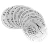 ULTECHNOVO 50 Stück Runde Kerzen Staubschutz Abdeckungen aus Transparentem Papier Handgefertigte Aromatherapie Kerzenhüllen Staubdichte Schutzhüllen für Kerzenherstellung und Selbstgemacht