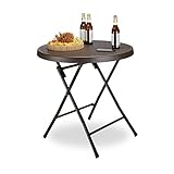 Relaxdays jardín Plegable Bastian, Redondo