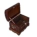NOVICA Colonial Wood And Leather Jewelry Box, Brown 'Colonial Treasure'