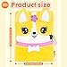 YOYTOO Corgi Dog Diary for Girls with Lock, Plush Corgi Toys Gift for Teen Girls, Kids Corgi Writing Journal Notebook, Birthday Christmas Gifts for Little Girls Ages 5 6 7 8 9 10-12 Year Old