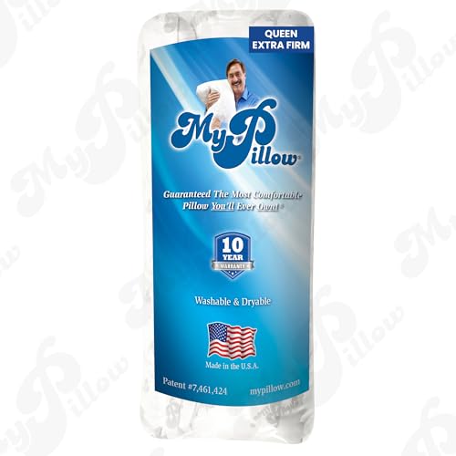 MyPillow Bedding Bed Pillows for Sleeping Queen Size, Gusseted for Back, Stomach or Side Sleepers - My Pillow Premium Pillow [Queen, Most Firm] - Thumbnail 4