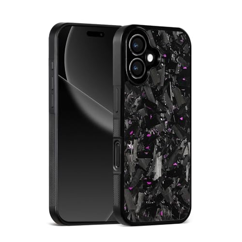 Coque en fibre de carbone forgée pour iPhone 17 Pro, étui luxe en aramide violet