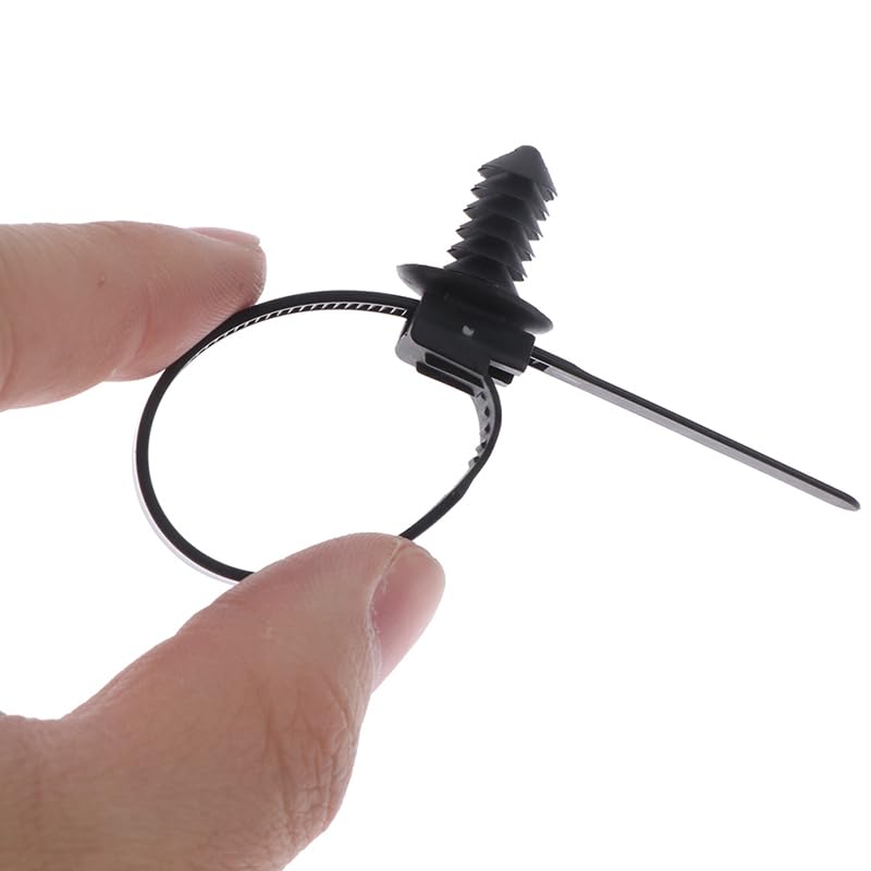 Attache de câble amovible filetée en nylon et plastique pour véhicule, moto, harnais de voiture