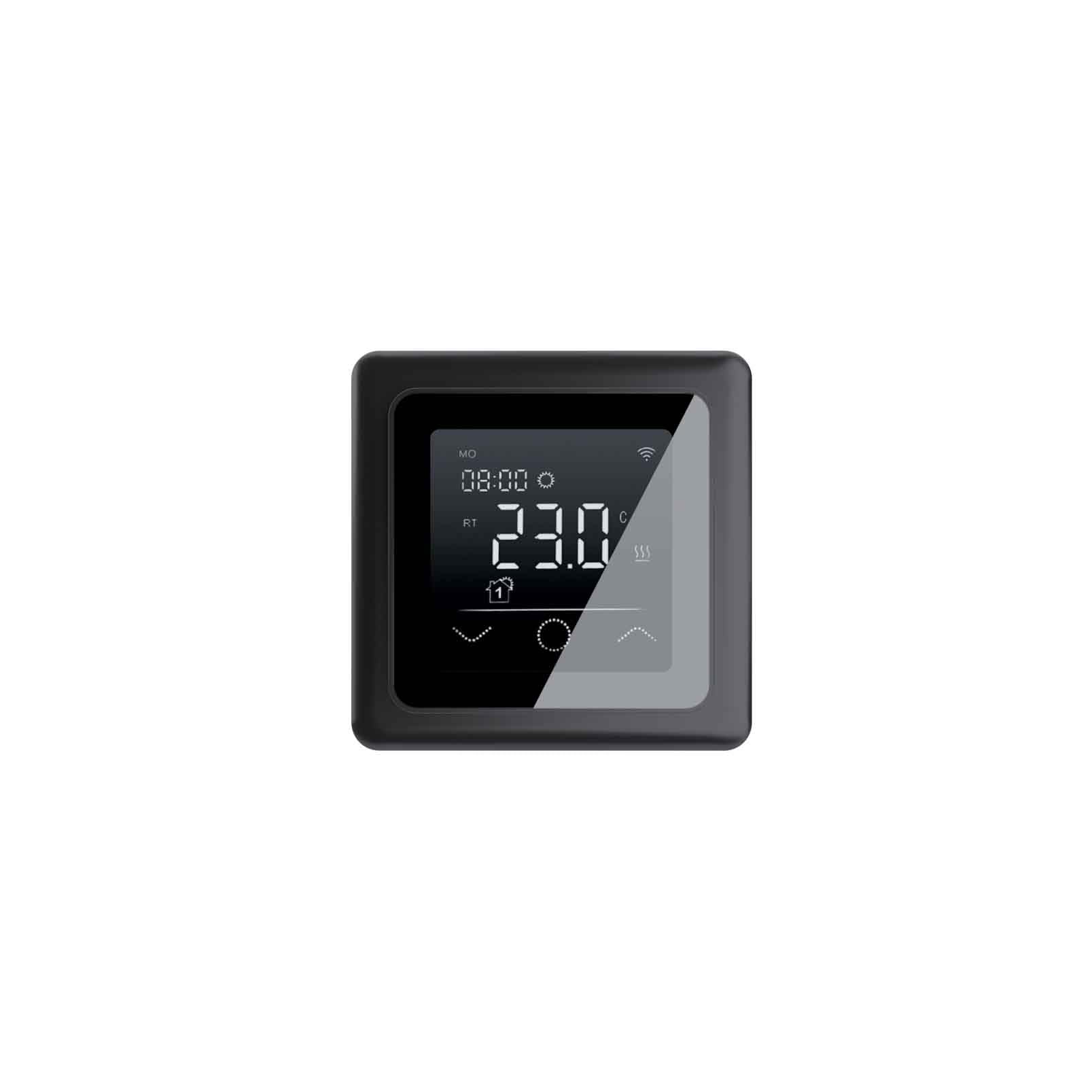 Elektryczne ogrzewanie podłogowe: dwużyłowa mata grzewcza WARMON CLASSIC LIGHT 100 W/m² do płytek z termostatem dotykowym serii 750, termostat: TP 750 Non WiFi - czarna, rozmiar maty: 2 m²