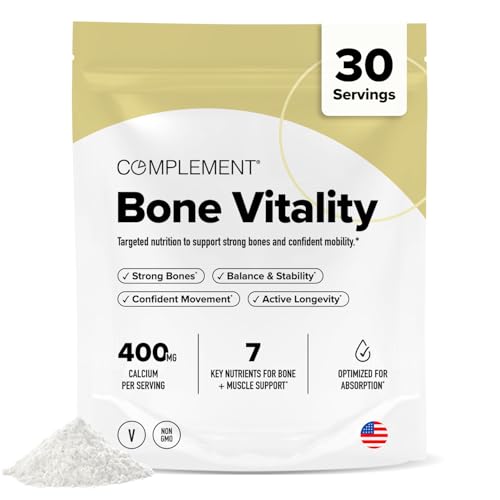 COMPLEMENT Bone Vitality Supplement for Women and Men (30 Servings)