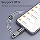 Lightning auf USB Adapter, 2Pack iPhone USB Lightning Stick Adapter Kompakter USB 3.0-OTG für iPhone/iPad, Hubs, MIDI Keyboard, Maus, Kartenleser, USB Daten Synchronisation unterstützt USB Flash Drive