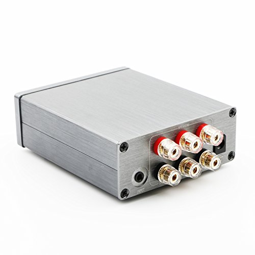 Mini Digital Stereo Amplifier, Hifi Amplifier with Subwoofer, 2 Channel Class D Audio Power Amplifier 50W+50W+100W, DC12V - 24V, 2.1 Volume Controlled Stereo Amp for Home or Car - Thumbnail 5