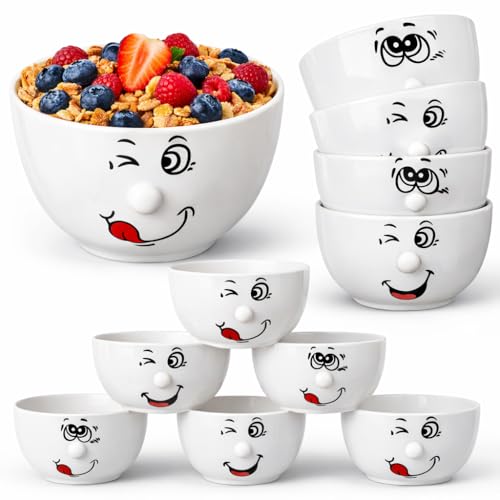 My-goodbuy24 Müslischale aus Gesicht - 6-teiliges Set - 500ml -...