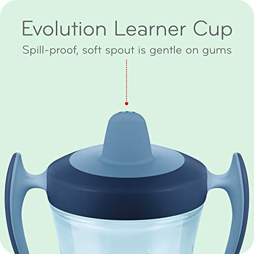 Nuk Evolution Straw Cup, Blue 8 Ounce (Pack Of 2) #TOP2