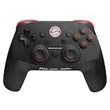 snakebyte FCB Wireless Pro Controller (SWITCH) - Offiziell lizenzierter FC Bayern München Bluetooth Gamepad für Nintendo Switch, Lite / Analoge Dual Joysticks / Capture-Button / Turbo-Funktion / Akku