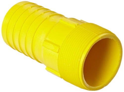 Dixon Valve THN25 Nylon Shank/Water Fitting, Tuff-Lite King Combination Nipple, 2" NPT End x 2" Hose ID Barbed