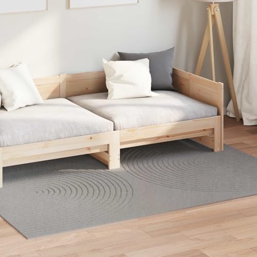 Alfombra de pelo corto 170 x 120 cm LoogCape Galati lavable para proteccion suelo 4